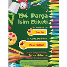 Letbil Reklam Okul Etiketi Kalem Defter Etiketi, She-Ra Etiketi - 194 Adet Kuşe Sticker