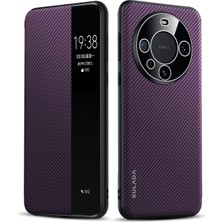 Sulada Huawei Mate 60 Pro Için Sulada Akıllı Pencere Pu Kılıf (Yurt Dışından)