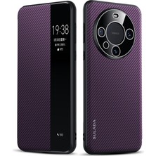 Sulada Huawei Mate 60 Pro Için Sulada Akıllı Pencere Pu Kılıf (Yurt Dışından)