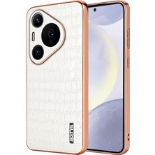 Azns Huawei Pura 70 Pro / 70 Pro+ Için Azns Timsah Dokulu Kılıf (Yurt Dışından)