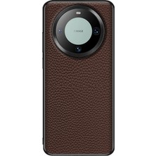 ZSZH Huawei Mate 60 Için Litchi Dokulu Deri Kılıf (Yurt Dışından)