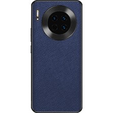 ZSZH Huawei Mate 30 Için Çapraz Doku Pu Telefon Kılıfı (Yurt Dışından)