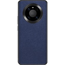 ZSZH Huawei Mate 40 Pro Için Çapraz Doku Pu Telefon Kılıfı (Yurt Dışından)