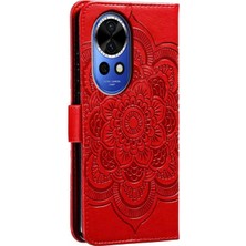 ZSZH Huawei Nova 12 Için Mandala Pu Kılıf (Yurt Dışından)