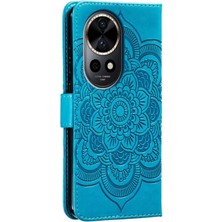 ZSZH Huawei Nova 12 Pro Için Mandala Pu Kılıf (Yurt Dışından)