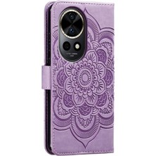 ZSZH Huawei Nova 12 Pro Için Mandala Pu Kılıf (Yurt Dışından)