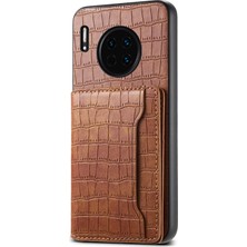 ZSZH Huawei Mate 30 Için Timsah Dokulu Pu Kılıf (Yurt Dışından)