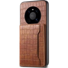 ZSZH Huawei Mate 40 Için Timsah Dokulu Pu Kılıf (Yurt Dışından)