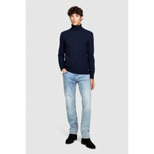 Sisley Kaşmir Karışımlı Dik Yaka Kazak Erkek Sarı Kazak - 323A102HS2177