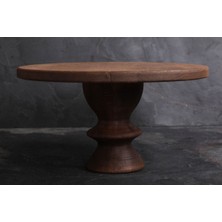 Rabo Craft Doğal Ahşap Pasta Kek Standı , Premium Ahşap Ayaklı Kek Standı, Sunumluk,  Peynir Tabağı 28 cm