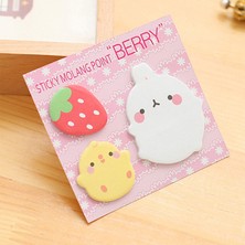 Hongliang Shop Mor Tarzı 1 Parça Lytwtw'nin Sticker Molang Yapışkan Notlar Sevimli Kawaii Karikatür Yapışkan Not Defteri Memo Pad Ofis Malzemesi Okul Kırtasiye (Yurt Dışından)