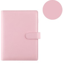 Hongliang Shop C Pembe Stil A6 Macaron Rengi A6A5 Pu Deri Kendin Yap Ciltli Defter Ajanda Planlayıcı Kağıt Cilt Okul Kırtasiye (Yurt Dışından)