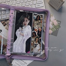Hongliang Shop Finans Stili A5 Köpekbalığı A5 A6 Fermuarlı Defter Fotoğraf Organizatörü Gevşek Yapraklı Kapak Günlük Bullet Şeffaf Pvc Ajanda Kırtasiye (Yurt Dışından)