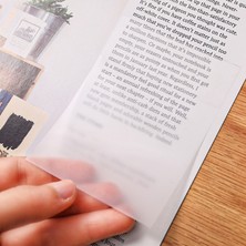 Hongliang Shop 8 Bej Tarzı 50 Sayfalı Şeffaf Yapışkan Notlar Öğrenci Su Geçirmez Mesaj Memo Pad Yaratıcı Kırtasiye Ofis Okul Malzemeleri Renkli Defter (Yurt Dışından)