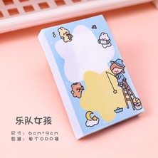 Hongliang Shop C C Stili 80 Yaprak Kawaii Mutlu Kedi Kız Memo Pad N Times Sticky Notes Not Defteri Sevimli Planlayıcı Çıkartmaları Ayraç Kırtasiye Aksesuarları (Yurt Dışından)