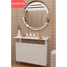Risingmaber Montajsız Petek Üstü Metal Raf, Kalorifer Peteği Raf Dresuar Uçan Raf 120  cm  Mt101
