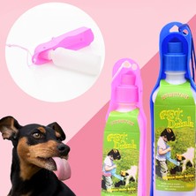 Huoxun Shop A Pembe Stil 250ML Yaratıcı Pet Köpek Su Şişesi Plastik Taşınabilir Su Şişesi Evcil Hayvanlar Için Açık Seyahat Içme Su Kabı (Yurt Dışından)