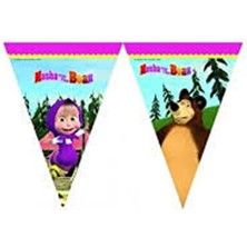 Hayaller Dükkanı Masha ve Kocaayı Flama Bayrak Set