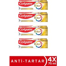 Colgate Anti-Tartar TOTAL12 75ML Diş Macunu x 4 Adet