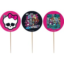 Hayaller Dükkanı Monster High Kürdan Pasta Süsü Pk: 10 Adet