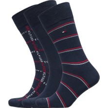 Tommy Hılfıger Erkek 3 Lü Çorap 701224445-001