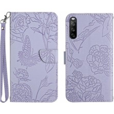 Colorful Shop Sony Xperia 10 Vi Için Flip Case Darbeye Deri Kılıf Pu Deri Flip (Yurt Dışından)