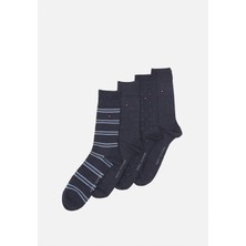 Tommy Hılfıger Erkek 4 Lü Çorap 701224441-003