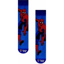 Vitamin Çorap Spiderman Mavi Renkli Çorap