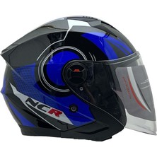 NCR Motosiklet Uyumlu Yazlık Yarım Güneş Vizörlü Kask