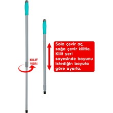 Smarter Magıc Mop + 3 Yedek Paspas Mandallı Temizlik Seti