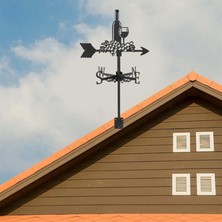 Modern123 Yaratıcı Metal Göstergesi Çatı Bahçesi Dekorasyon Süsleri (Yurt Dışından)