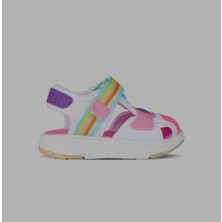 Vicco Flow Iı Kız Çocuk Beyaz-Pembe Phylon Sandalet