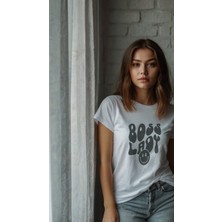 Baskiup Kadın Baskılı Desenli T-Shirt  Kadın Tişört