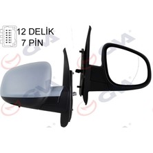 GVA Diş Dikiz Aynasi Sağ Kangoo-Citan 13 Elektrikli Isitmali Sensörlü Astarli Asferik 7 Fiş VM-6132EHPASR 18051