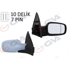 GVA Diş Dikiz Aynasi Sağ Megane 02 Elektrikli Isitmali Sensörlü Astarli Asferik 7 Fiş VM-138EHPSR 18051