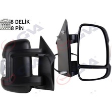 GVA Diş Dikiz Aynasi Sağ Ducato-Boxer-Jumper 06 Elektrikli Isitmali Sinyalli Kisa Kol Konveks 8 Fiş VM-6201EHR 18051