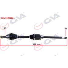 GVA Komple Aks Sağ Doblo 1.9 Jtd 01 Doblo-Albea 1.3 Mtj 05 928MM 18051