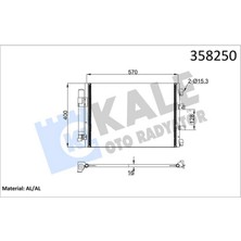 Kale 342890 Klima Radyatoru Kondanser Focus Iii 1.0 Ecoboost / 1.6tdci 11 / Grand C-Max Dxa/cb7. Dxa/ceu 11 591 377 16 18051