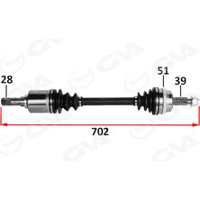 GVA Ön Aks Sol Renault Master Ii Fd 2.5 Dci Absli 51 Dis 28X39 06-10 18051