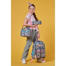 Coral High Gri Kedi Desenli 3’lü Okul Çanta Seti SET0123638