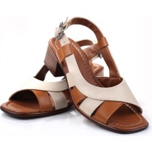 Walkenzo FRZN-1611 Kadın 4,5 cm Topuklu Yazlık Ayakkabı