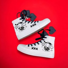 Amazoon Desing Tatlı Cimanno Hello Melodik Baskılı Sneaker Spor Ayakkabı