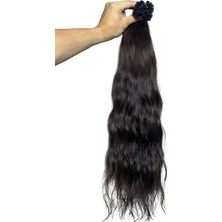 Halit Can HairKing 65cm 2 Numara(Çikolata Kahve)200adet, 120gr ,Mikro Kaynak [100% Gerçek Insan Saçı]