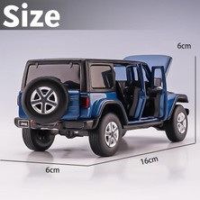 Cacao 1:32 Jeep Wrangler Sahara Döküm Oyuncak Araba Modeli Suv Minyatür Filibir Kapılar Açık (Yurt Dışından)