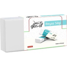 Gen-Of No:30 Küçük Boy Pvc Free Beyaz Silgi (GEN-6830) 30 Adet