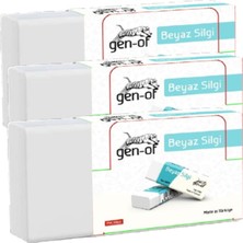 Gen-Of No:30 Küçük Boy Pvc Free Beyaz Silgi (GEN-6830) 30 Adet