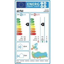 Airfel LVA125A A+ 41000 BTU R32 Gaz Inverter Salon Tipi Klima