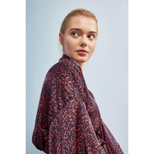 Gils Butik Kol Detaylı Bordo Kimono