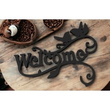 Koç Design Welcome Hoşgeldiniz 3D Duvar Yazısı - 30X36 cm