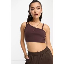 Nike Sportswear Everyday Modern Crop Kesim Kadın Kahverengi Atlet